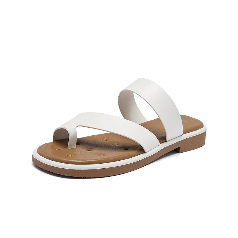 Augustine slippers women's summer 2025 new outer wear flat bottom with skirt beach cool slippers are popular this year