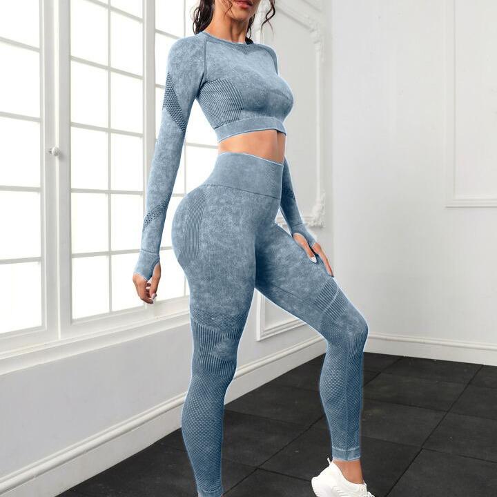 Women's Quick-Dry Seamless Yoga Suit: Peach Hip Fitness Pants & Sports Top Set