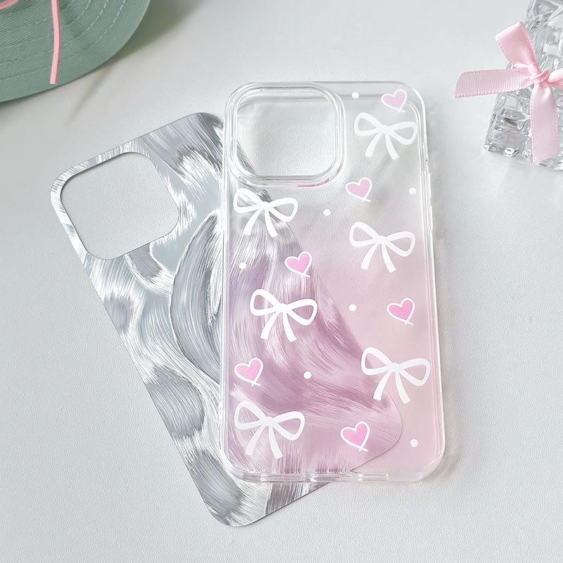 Zhitai Transparent Feather Yarn iPhone Case for 15Pro/16Pro Max