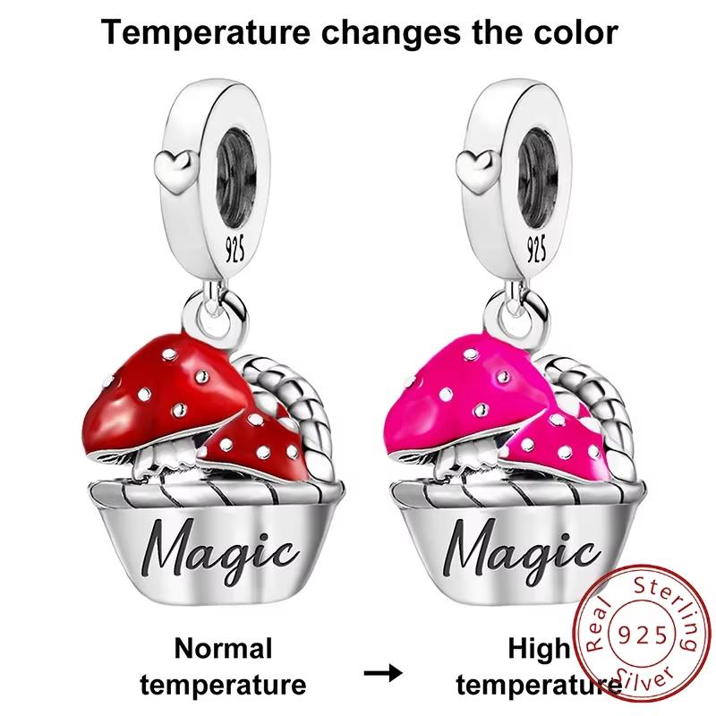 Metal Mushroom Cat Owl Puppy Claw Charms Beads Fit Make Your Own Bangle Bangle Making Gift Of High Quality Accessory Elegant Fashion Beautiful Lovely