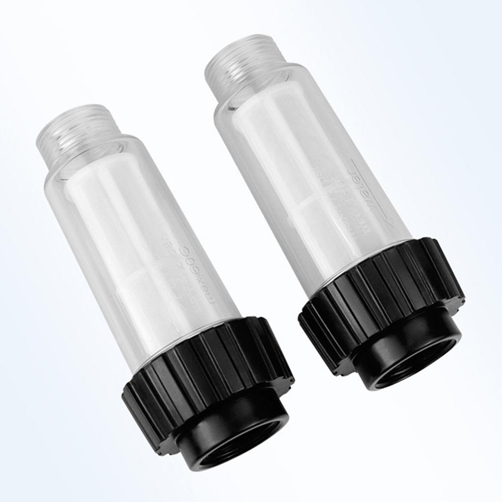 G3/4" Thread Pressure Washer Transparent Water Inlet Filter Replacement Tool Pressure Washer Garden Hose Adapter