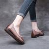 Fashion New Spring Women Loafers Ladies Genuine Leather Soft Moccasin Woman Retro Butterfly-know Flower Summer Ballet Flats