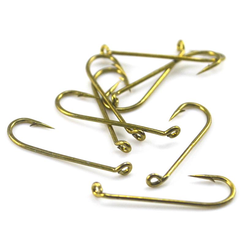 MNFT 200PCS/Lot 10# Copper Color Long Shank Fly Tying DIY Fish Hook Sharpened Hooks From Fly Tying Material Size: 20mm * 6mm