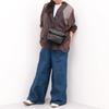 Perke Garment Leather Sustainable Mini Shoulder Bag 80-00-00093 Black
