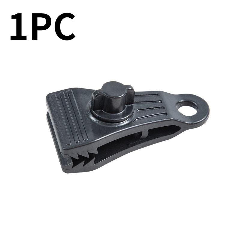 10PCS Outdoor Tent Clip Windproof Fixing Clips Camping Heavy-duty Tent Guy Line Hooks Tarpaulin Rope Fasteners for Tarps Awnings
