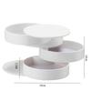 Fashionable Rotating Multi-Layer Gift Box Desktop Storage Box for Women'S Hair Accessories Jewelry Box