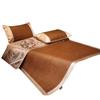 Double-Sided Cooling Rattan Mat Set: Thickened, Foldable, Ice Silk Summer Mat for Students