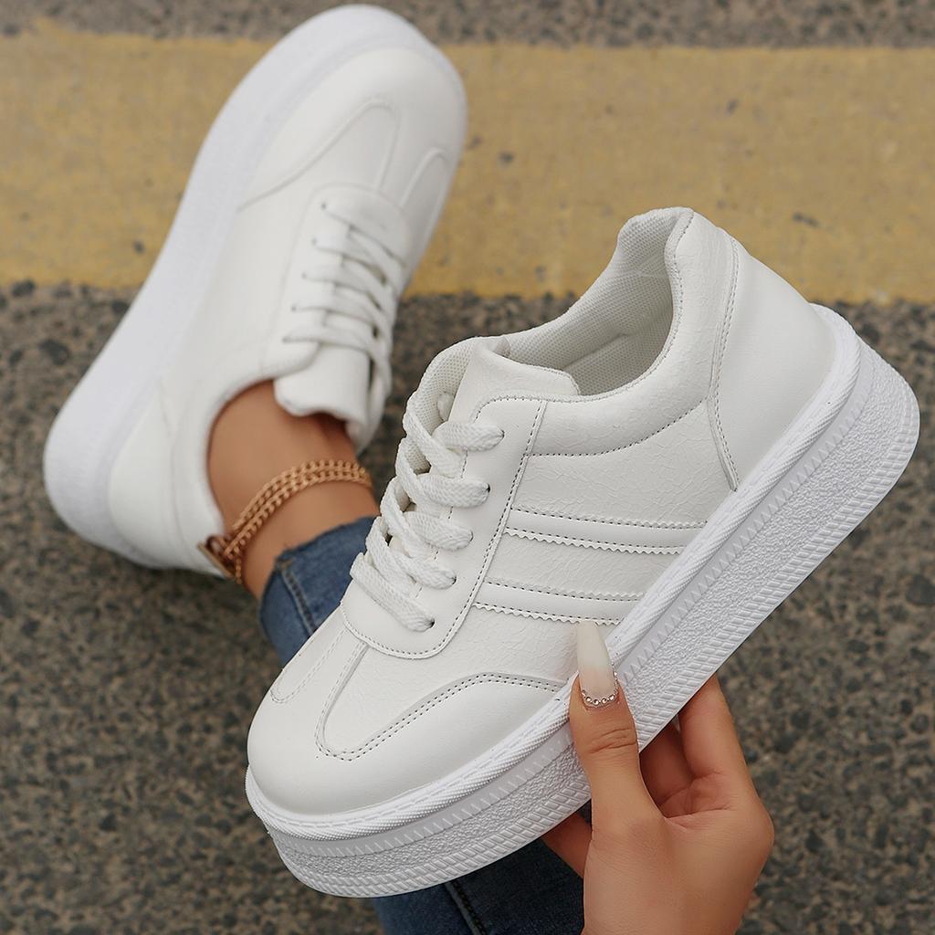 Fashion 2025 New Style Casual Shoes For Women, Ladies Platform Shoes, White Shoes, Comfortable Sneakers, Increase
