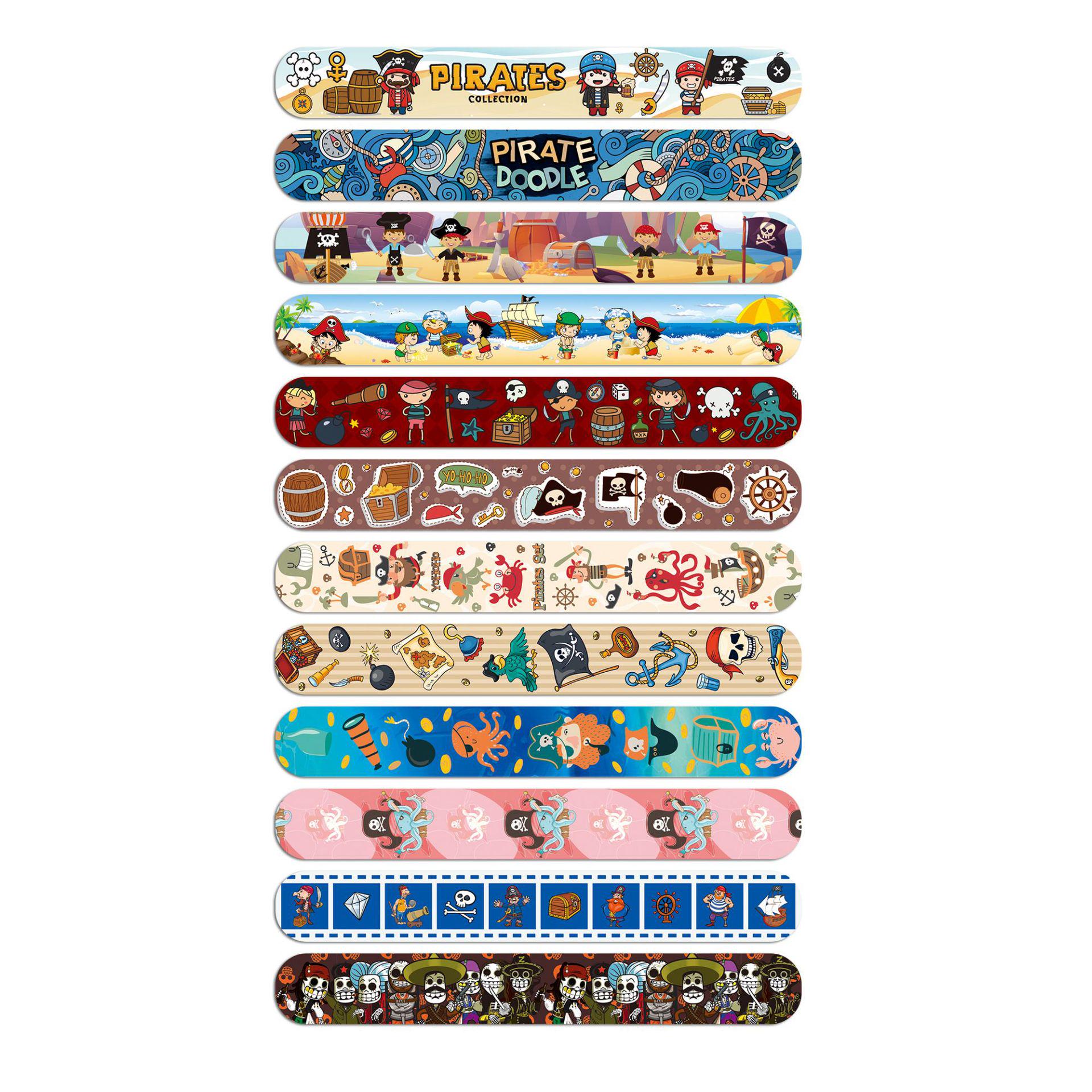 Pirate Captain Skull Slap Bracelet - Kids Anime Cartoon Party Toy