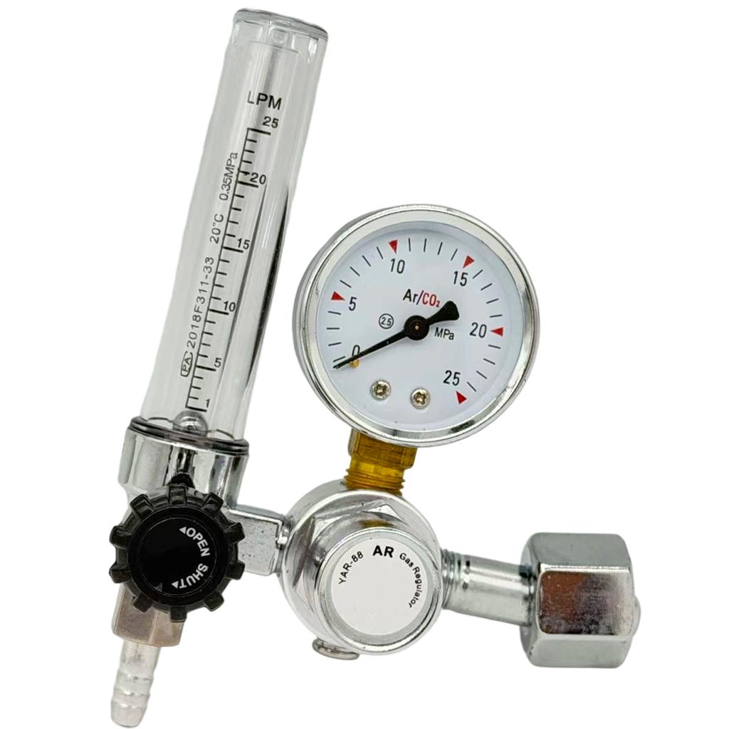 CO2 Flow Meter Mig Tig 0-25 MPa, Standard Flow Meter, Welding Device, Argon Pressure Reducer