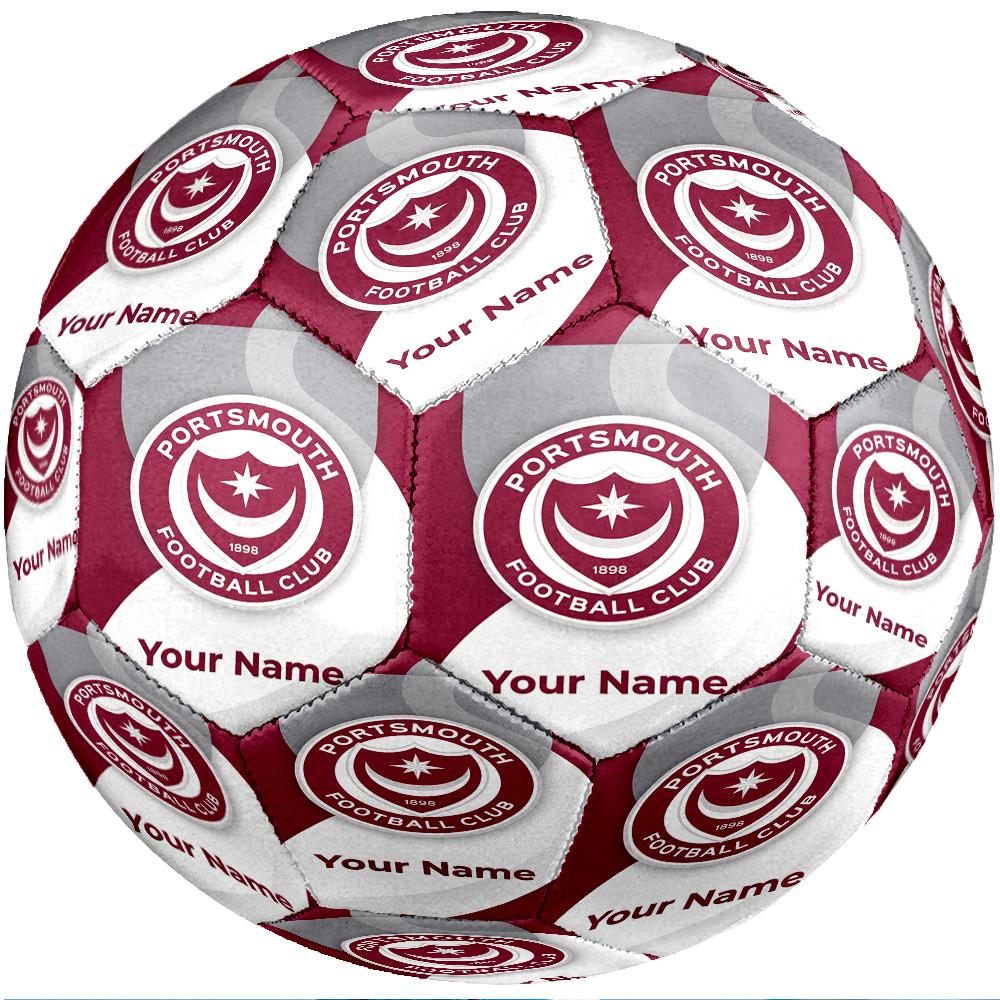 Portsmouth FC Fashion Size 5 Football Wearproof Non‑Slip Soccer Ball For Sports Training Entertainment Use