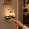 Party Atmosphere Lamp Goose Campfire Night Light 3D Small Electric Faux Flame