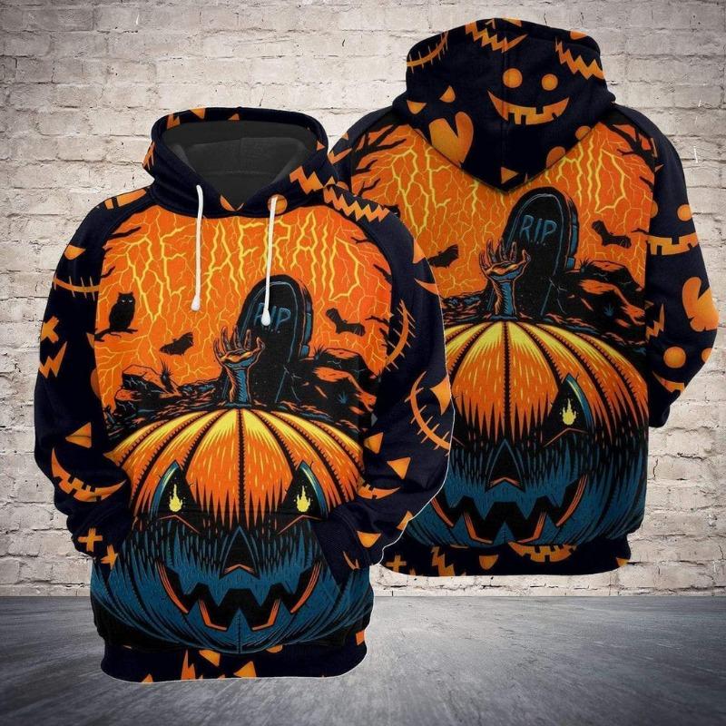 Halloween Men's Funny Sweatshirt Unisex 3d Printed Pumpkin Ghost Horror Print Hoodie Harajuku Fashion Pullover