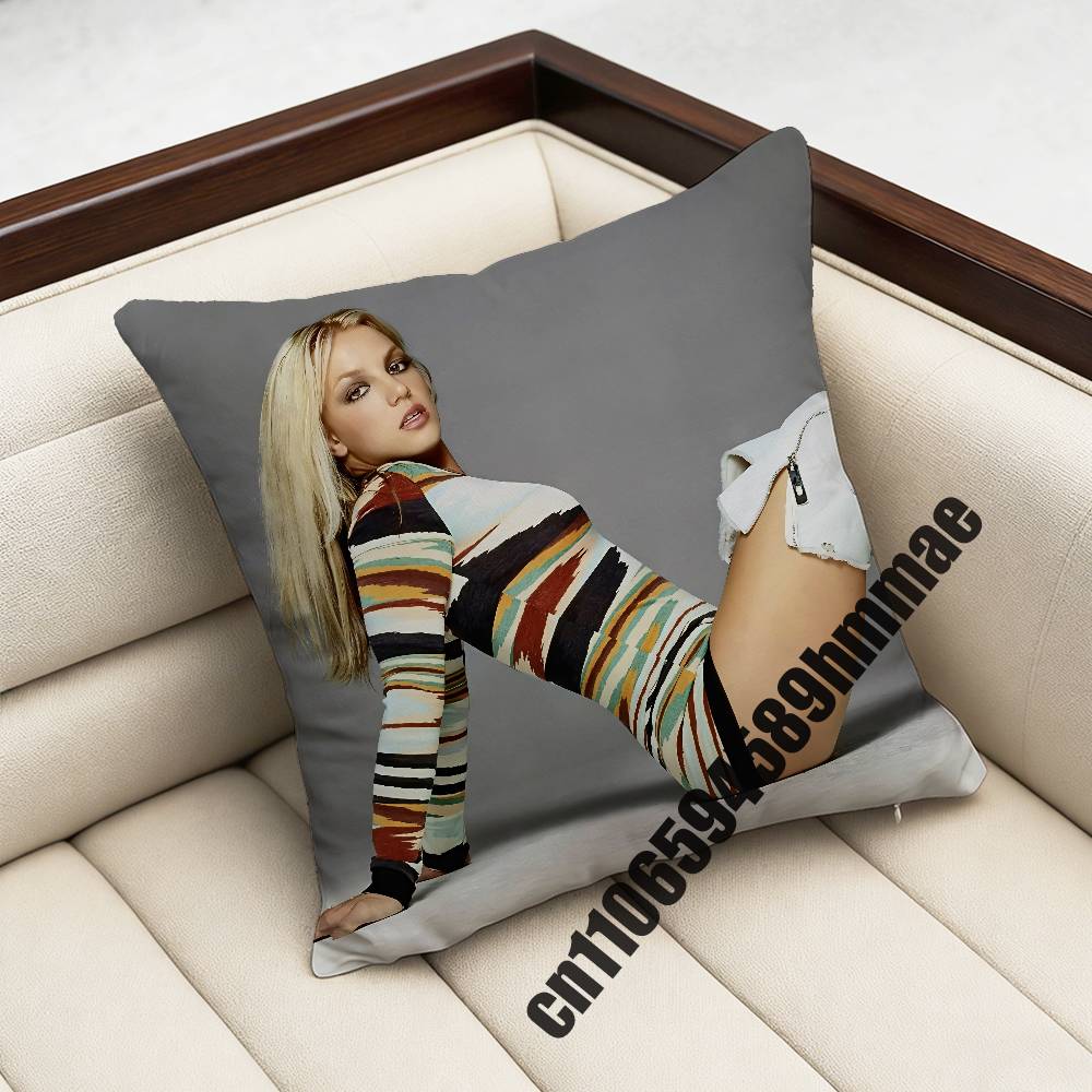 For American Singer B-Britney Spears Throw Pillow Case Sham 45X45Cm 35X35Cm Square Bedroom Pillowcase Cushion Cover