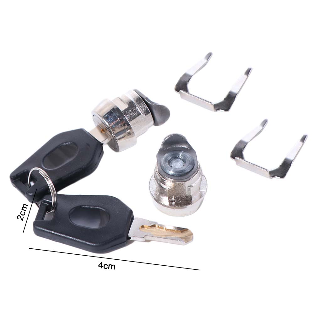 With 2 Keys Motorcycle Top Box Lock Cylinder Kit Aluminum Alloy Weather Proof Motorcycle Side Box Bolt Lock Anti Wear