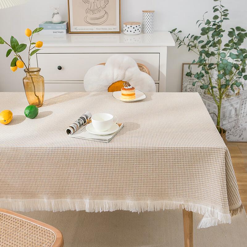 Light Luxury Waffle Weave Tablecloth 230x340cm