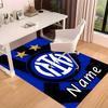 Custom Personalization Inter Milan Print Area Rug - Soft, Washable Non-Slip Indoor Mat,Living Room,Home&Office Decorative Rug