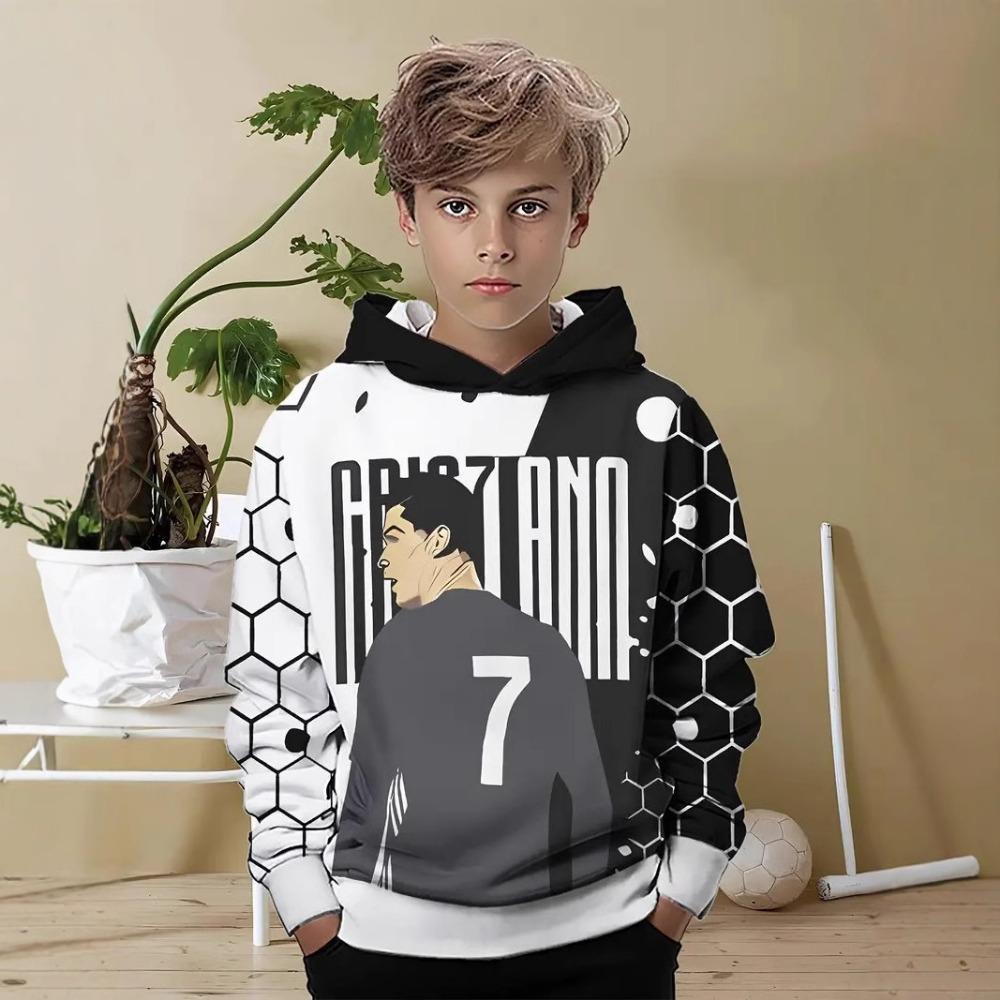 Children's Sports Style 3D Digital Printed Boys' Fashion Hoodie Sweatshirts