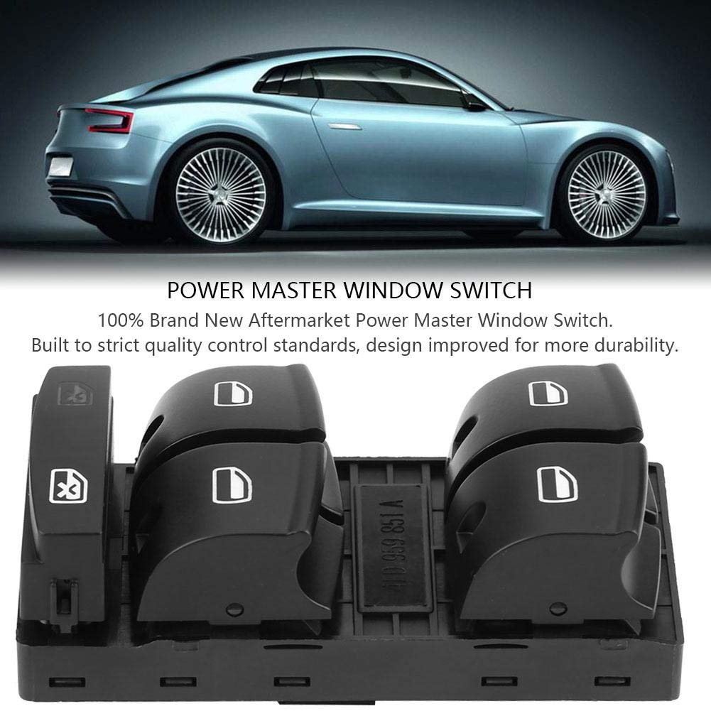 Window Switch Electric Power Master Window Control Switch Button for 4F0959851A