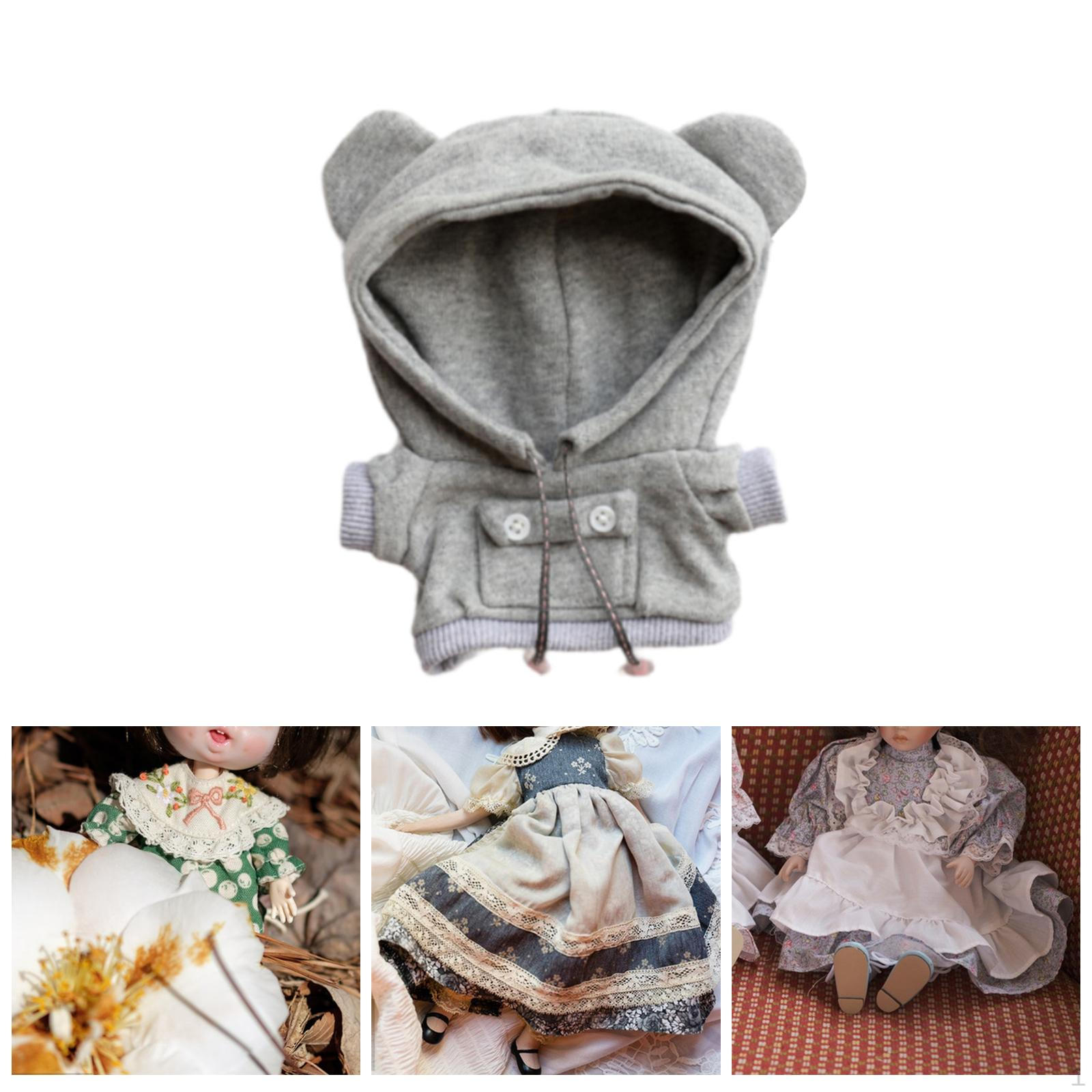 Кукольная одежда для плюшевых очаровательных толстовок с капюшоном — фото 9