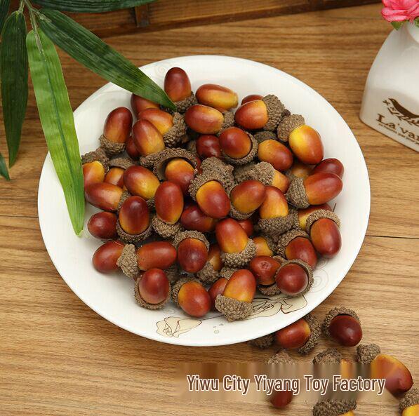 Festive Simulation Acorns & Chestnuts Ornaments for Home & Christmas Decor