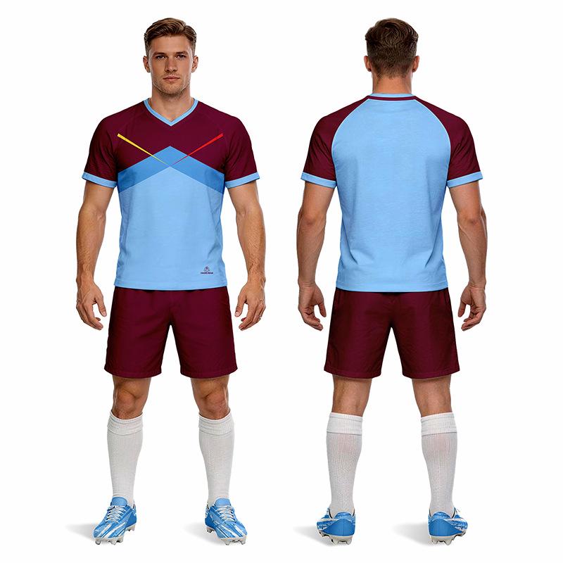 Adult Football Kit: Quick-Drying, Moisture-Wicking, Fast-Drying Short Sleeve Sportswear