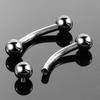 1PC Titanium Eyebrow Piercings Curved Banana Internally Threaded Jewelry Belly Button Navel Earring Lip Tongue Pircings 14G 16G