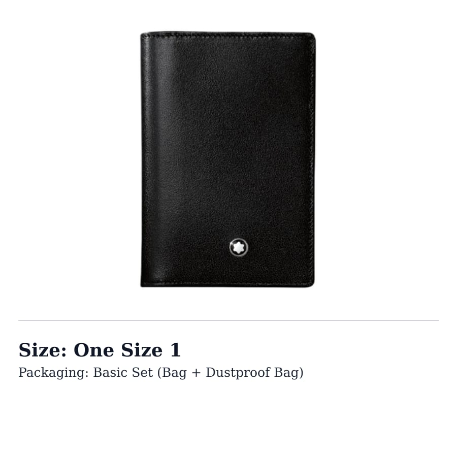 MONTBLANC Meisterstuck Bifold Grain Leather Business