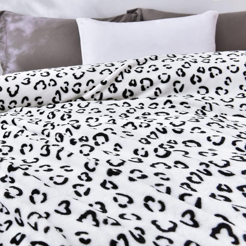 Leopard Print Flannel Blanket Digital Print Blanket Student Blanket Sofa Blanket