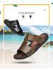 Herren Sommersandalen mit offener Zehenpartie aus Rindsleder, zum Hineinschlüpfen, für Freizeit und Outdoor