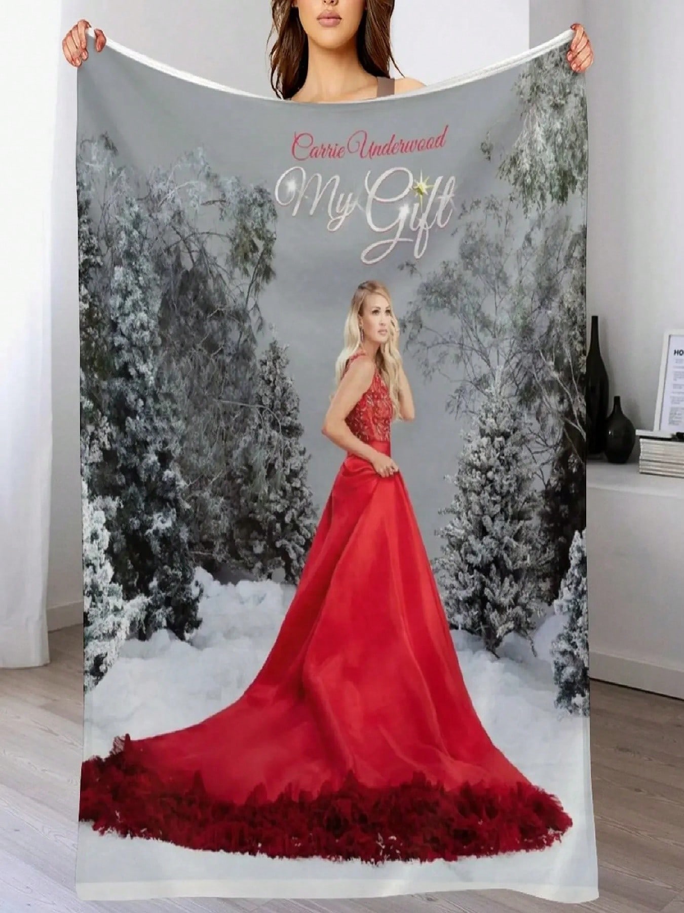 Carrie Underwood My Gift Throw Blanket Picnic Cute Comforter Weighted Blankets 75X95CM