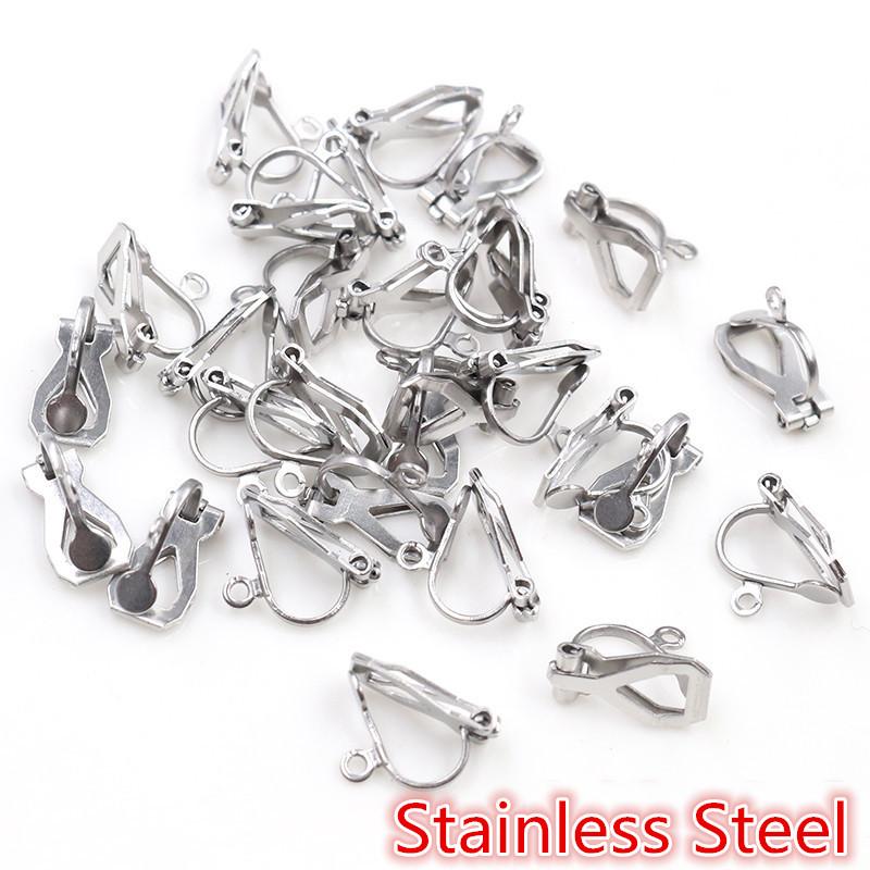 12x5mm 50pcs High Quality 6 Colors Plated Ear Clip DIY Handmade Earrings Findings Jewelry Findings Parts Wholesale