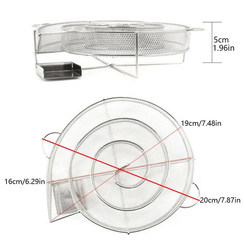 3X Kaltrauchgenerator Für BBQ Grill Oder Räucherofen Holzstaub Heiß- Und Kaltrauch Lachs Fleisch Verbrennen Edelstahl