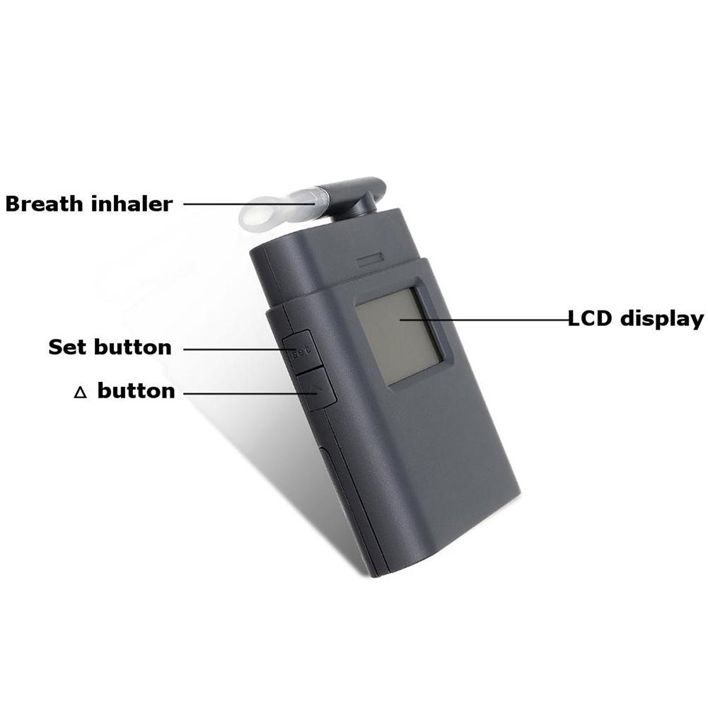 Bil Top Drive Breath Bærbar LCD Digital Display Alkoholtester Alkotestator Detektor