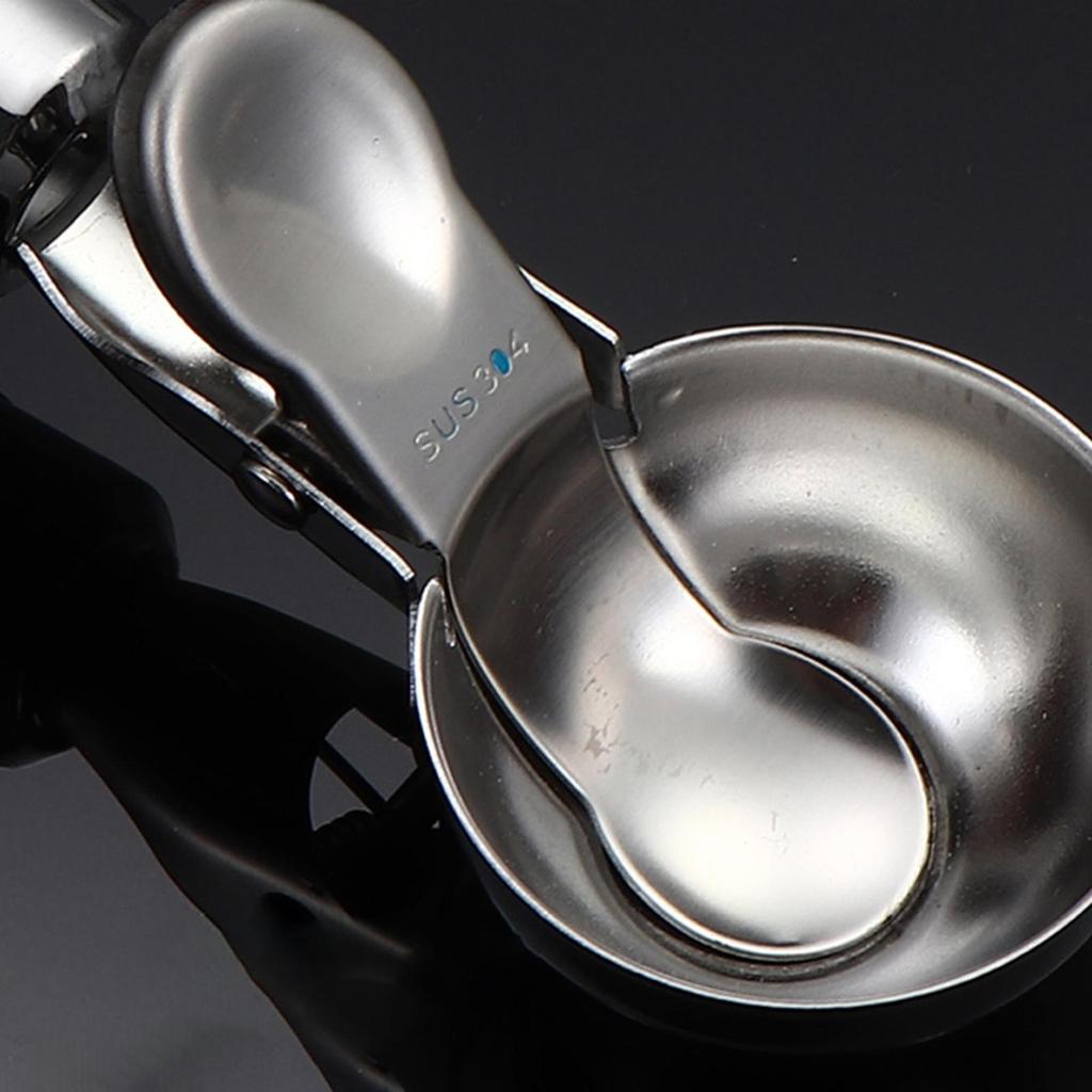 Stainless Steel Ice Cream Scooper Multifunctional Pressable Fruit Spoon Ice Cream Ball Spoon Desserts Meatball Kitchen Supplies