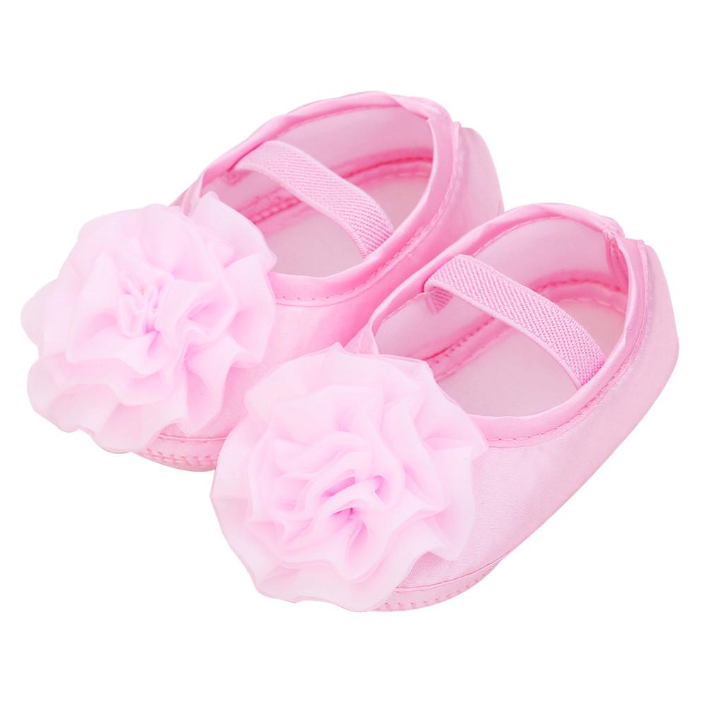 Bebeluși Nou-născuți Fete 1PC centură de păr + aplicație cu flori, talpă moale, pantofi unici