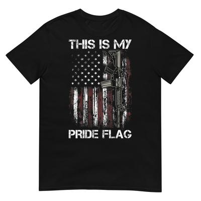 This Is My Pride Flag Gun USA American 4th of July  T-Shirt for Women Men