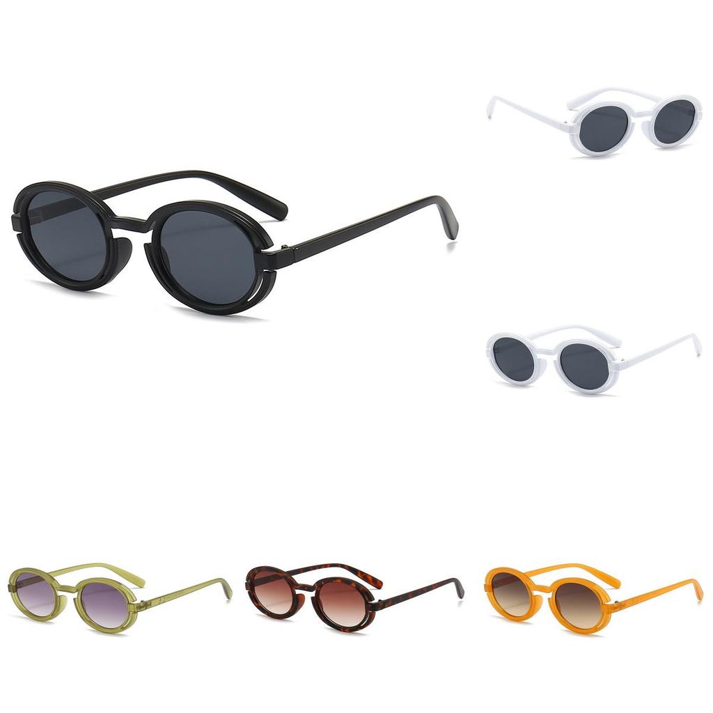 Sunglasses Punk Unique Oval Frame Lens Cool Street Style Outdoor Protection Sun
