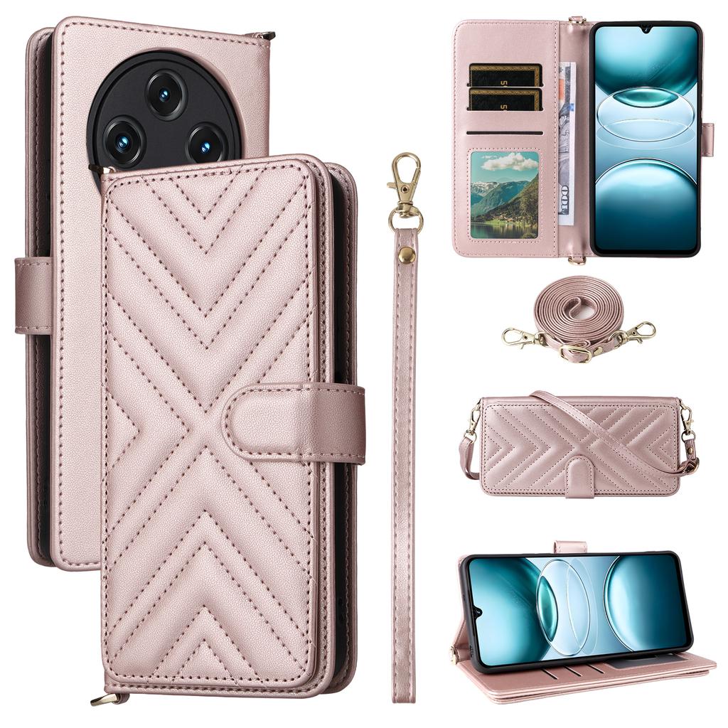Stand Wallet Case with Shoulder/Wrist Strap For Umidigi G100A/G100 5G/G100 Leather Phone Cover