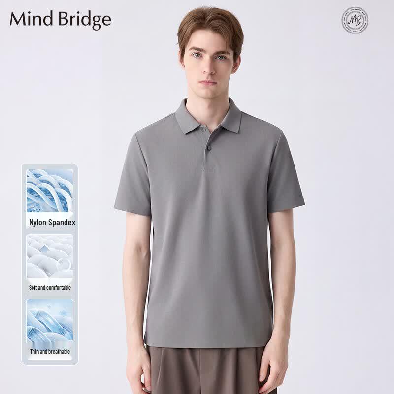 Mind Bridge Men s Summer Stretch Polo Shirt 3XL