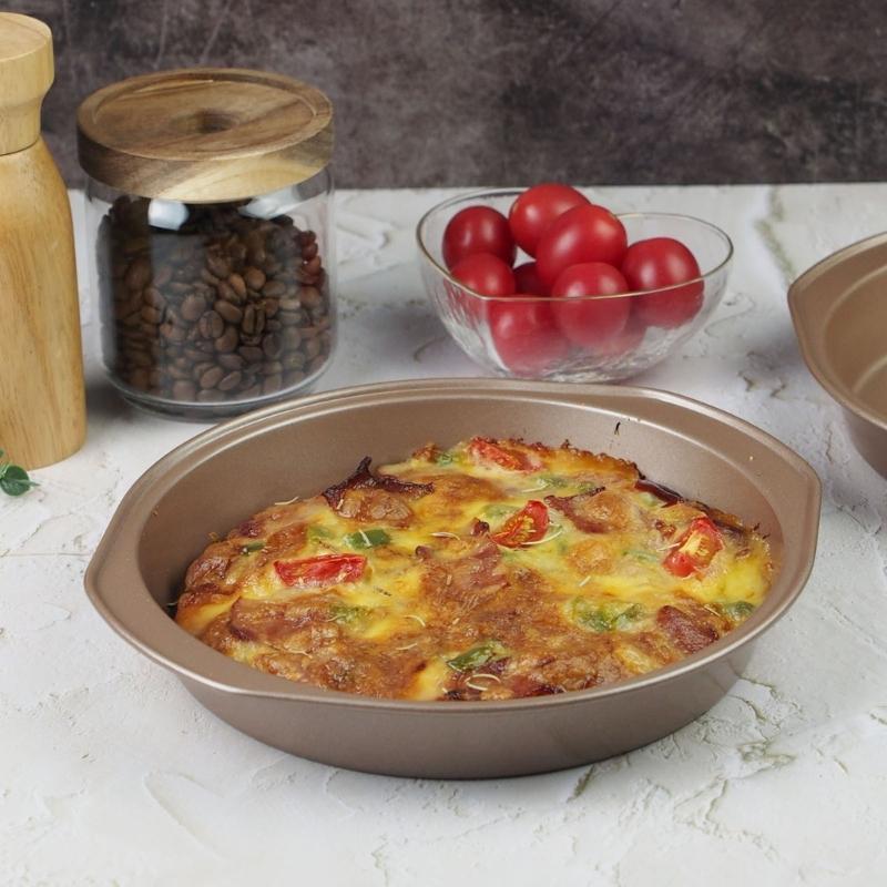 Ungiftige Rostfreie Stahl 9-Zoll Runde Kuchenform Für Gesundes Kochen Und Mühelose Entformung Wartung
