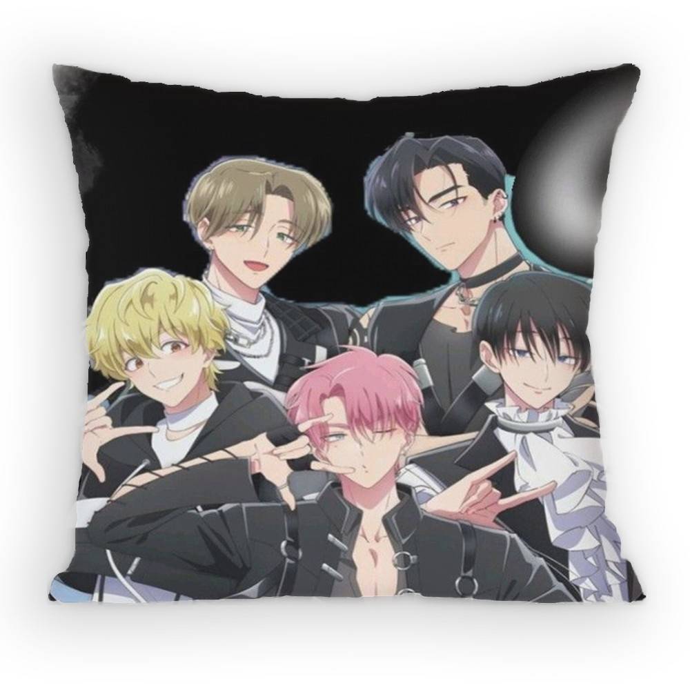 Ragna Crimson Crimson Pillow Case Antidustmite Pillowcase Invisible zipper silky Sofa cushion cover for bedroom 30x30 cm