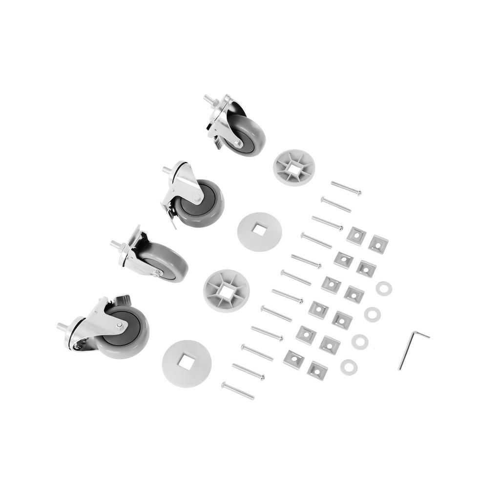 Catering-Kellnerservice-Wagen, 2 Ablagen, bis zu 160 kg, Edelstahl