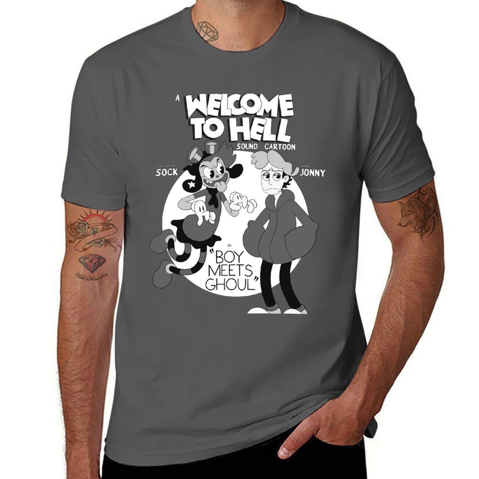 

W2H - Мультяшная футболка с резиновым шлангом футболка персонализированная смешные футболки мужская футболка 4XL