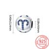 Copper 12 Constellations Collection Luminous Charm Bead Charms Star Shape Bead Compatible With Authentic Bracelets Do It Yourself Fine Jewellery Festi