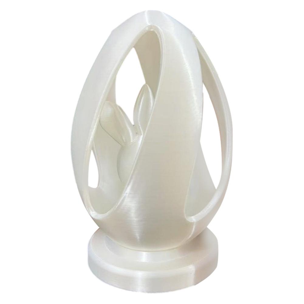 Easter Egg Wıth Rabbit Decorative Miniature 3D Printed Model Miniature Decorative Egg Rabbit Figurine Home Living Room Decor