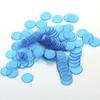 100 pièces bleu clair/vert clair/jaune clair/rouge clair jetons de Bingo en plastique 3/4 pouces (1,9cm)