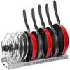 Expandable Pans Organizer Rack Kitchen Cabinet Pan Rack Drawer Expanding Cookware Space Saving Kitchen Cabinet Organizer Holde