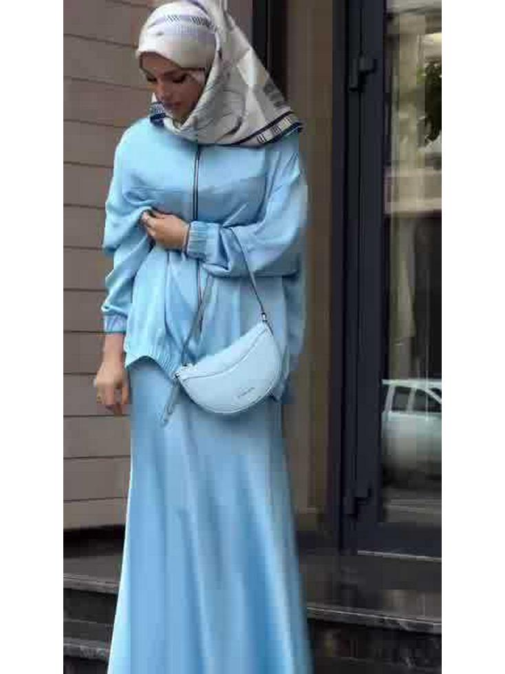 Satin Drape Long Skirt & Waist-Cinch Summer Dress for Women 2025