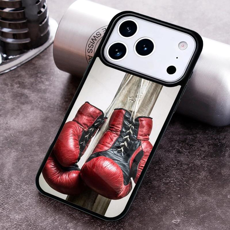 Boxing Gloves Hanging on a Wall Phone Case For iPhone 17 16 15 14 13 12 11 Pro Max Plus 17Air Soft Silicone Cover